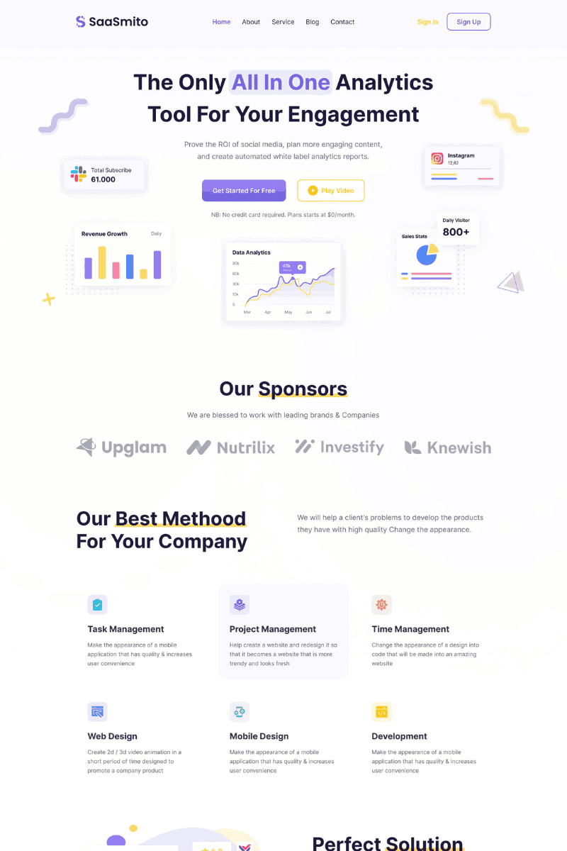 SaaS Web Design Turning optimized for conversions and sales